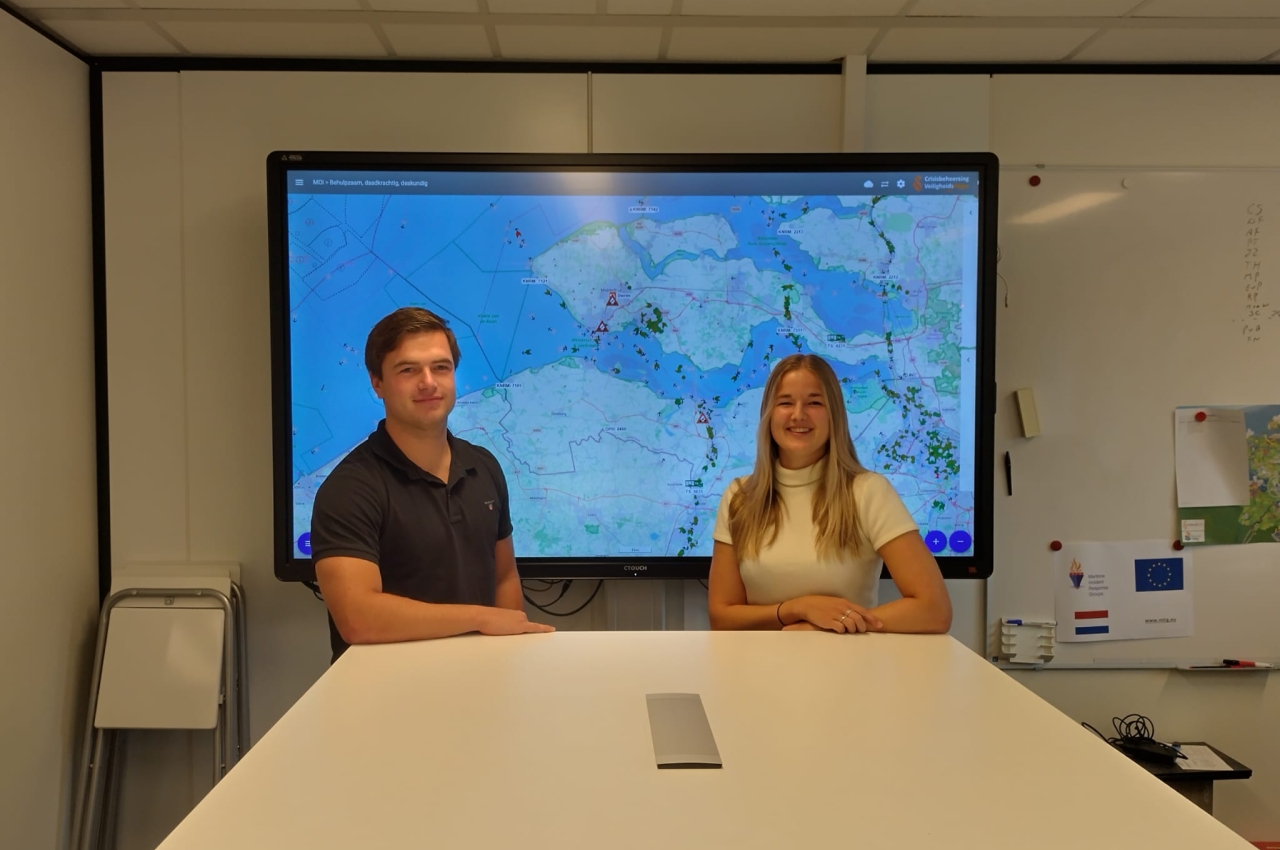 Bart en Meike - stagiaires Veiligheidsregio Zeeland