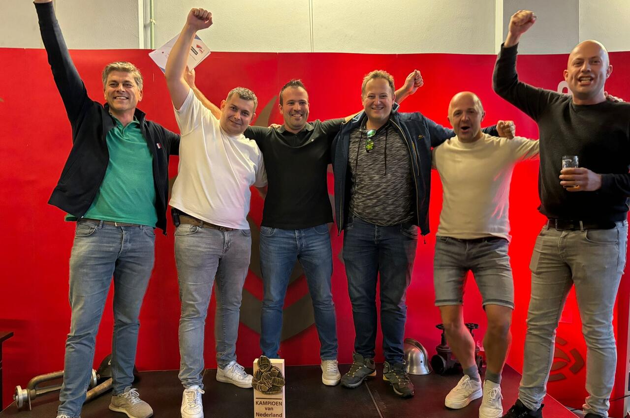 De ploeg van brandweer 's Gravenpolder