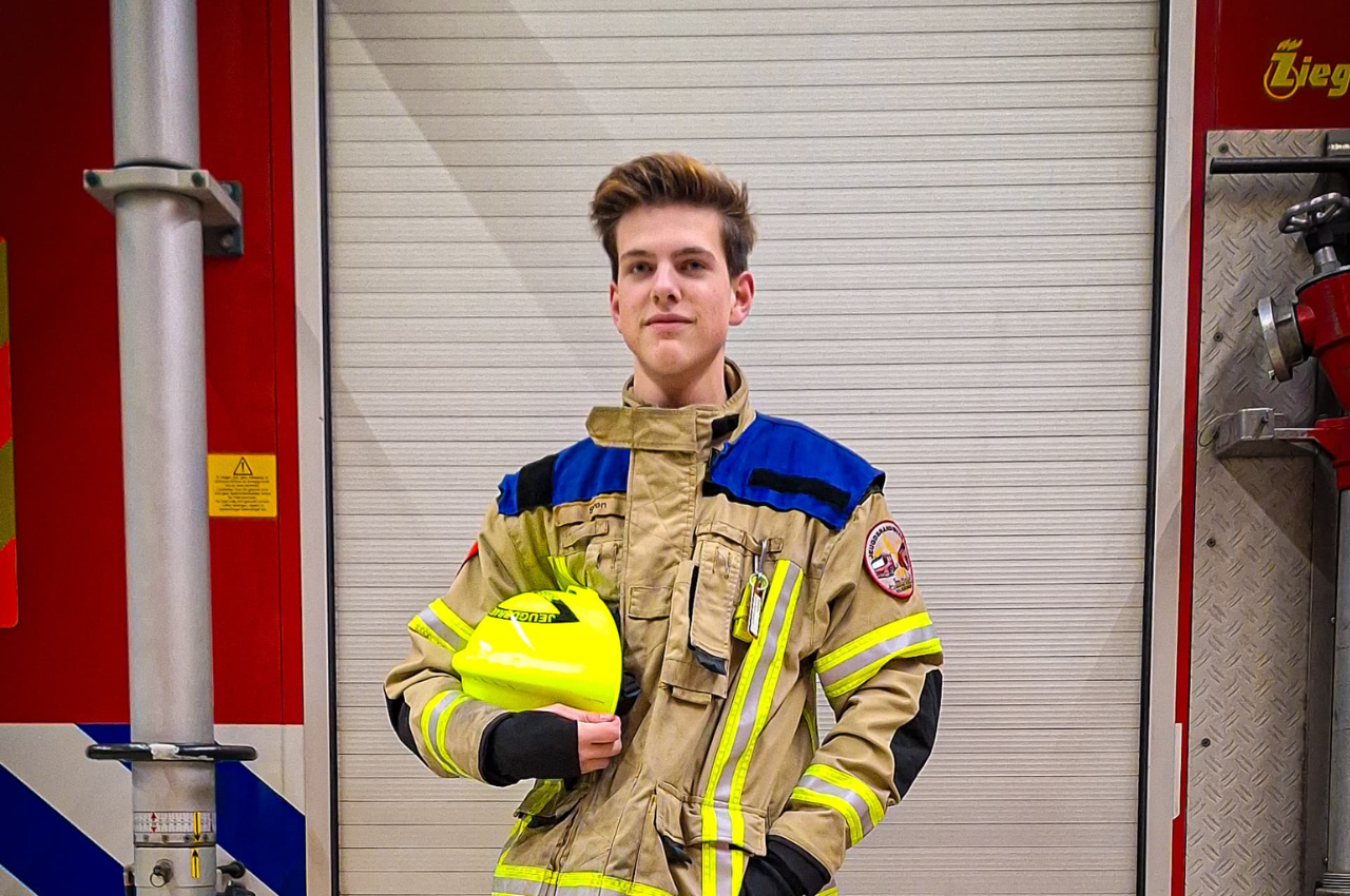 Sven Verbrugge is lid van brandweer zeeland