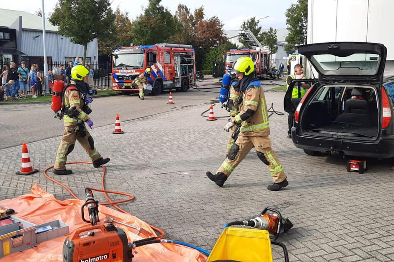 Brandweer Zeeland in actie in Hulst