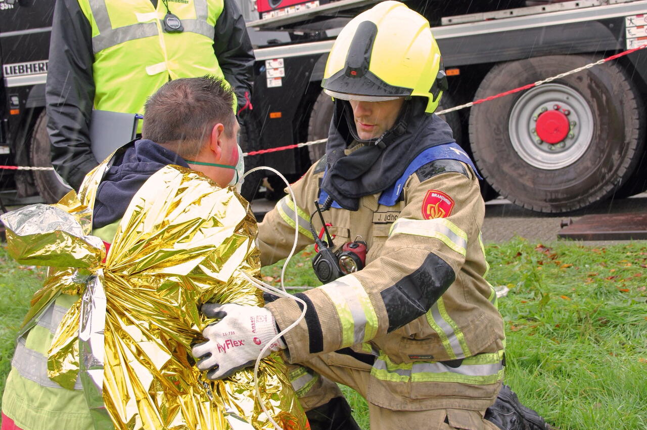Brandweer Zeeland helpt slachtoffer