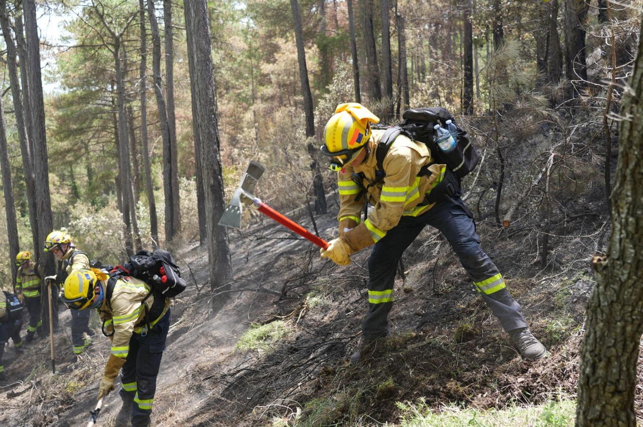 Stoplijn natuurbrand Zeeuwen in Spanje