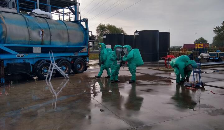 Gaspakken team Zeeland oefening antwerpen