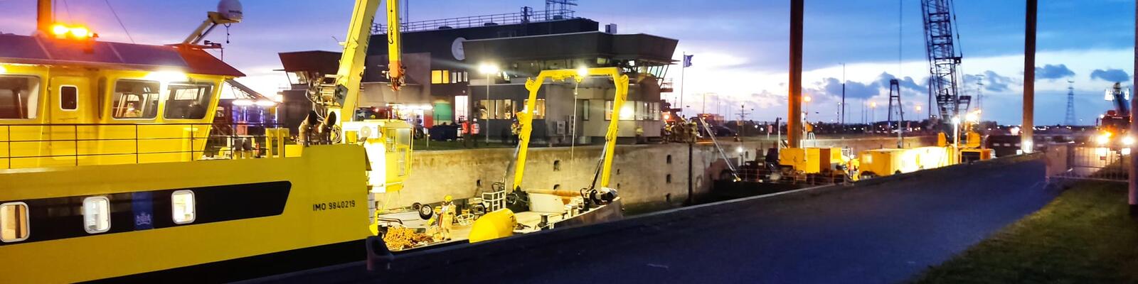 Foto oefening Hansweert brandweer zeeland