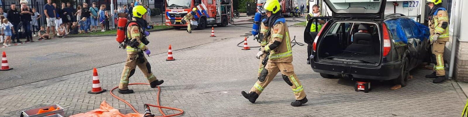 Brandweer Zeeland in actie in Hulst
